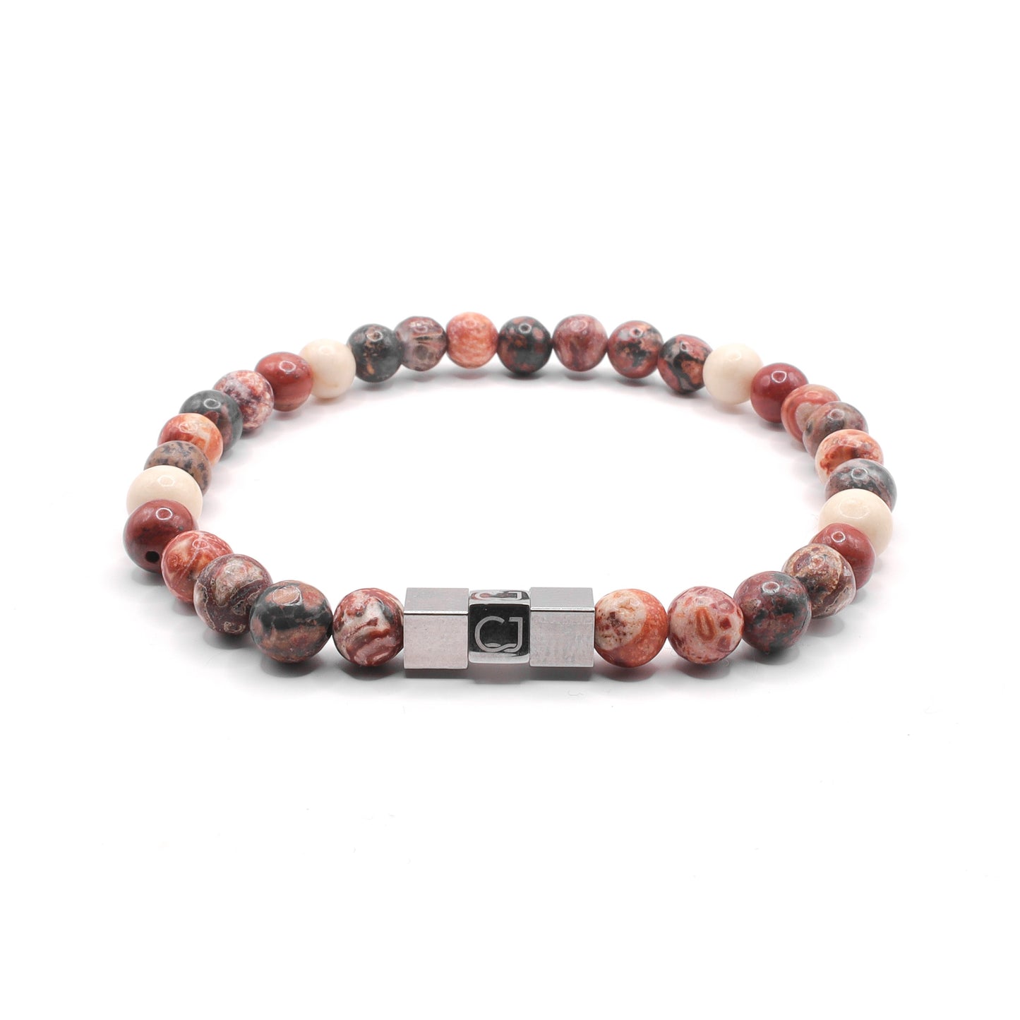 Jaspis riviersteen armband