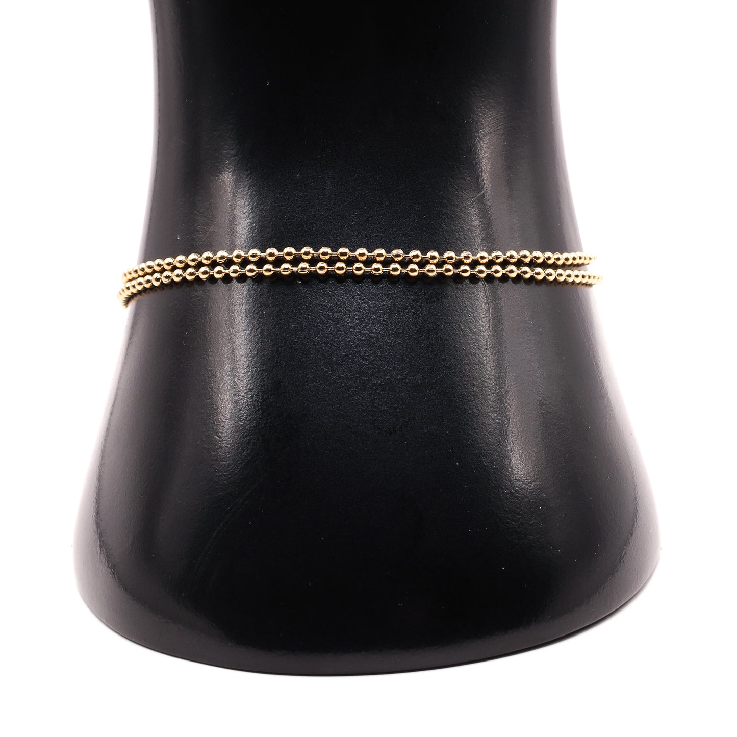 Goud ball chain armband