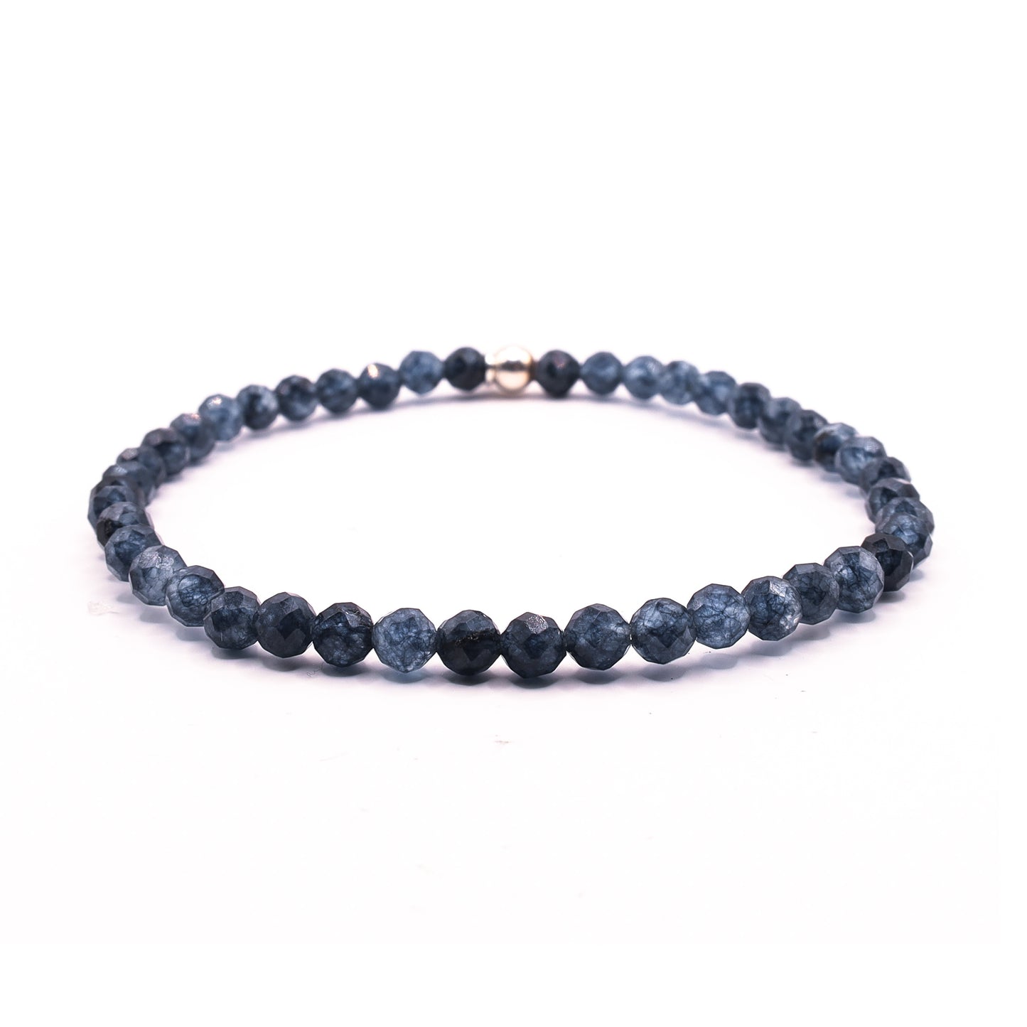 Spinel saffier blauw facet armband