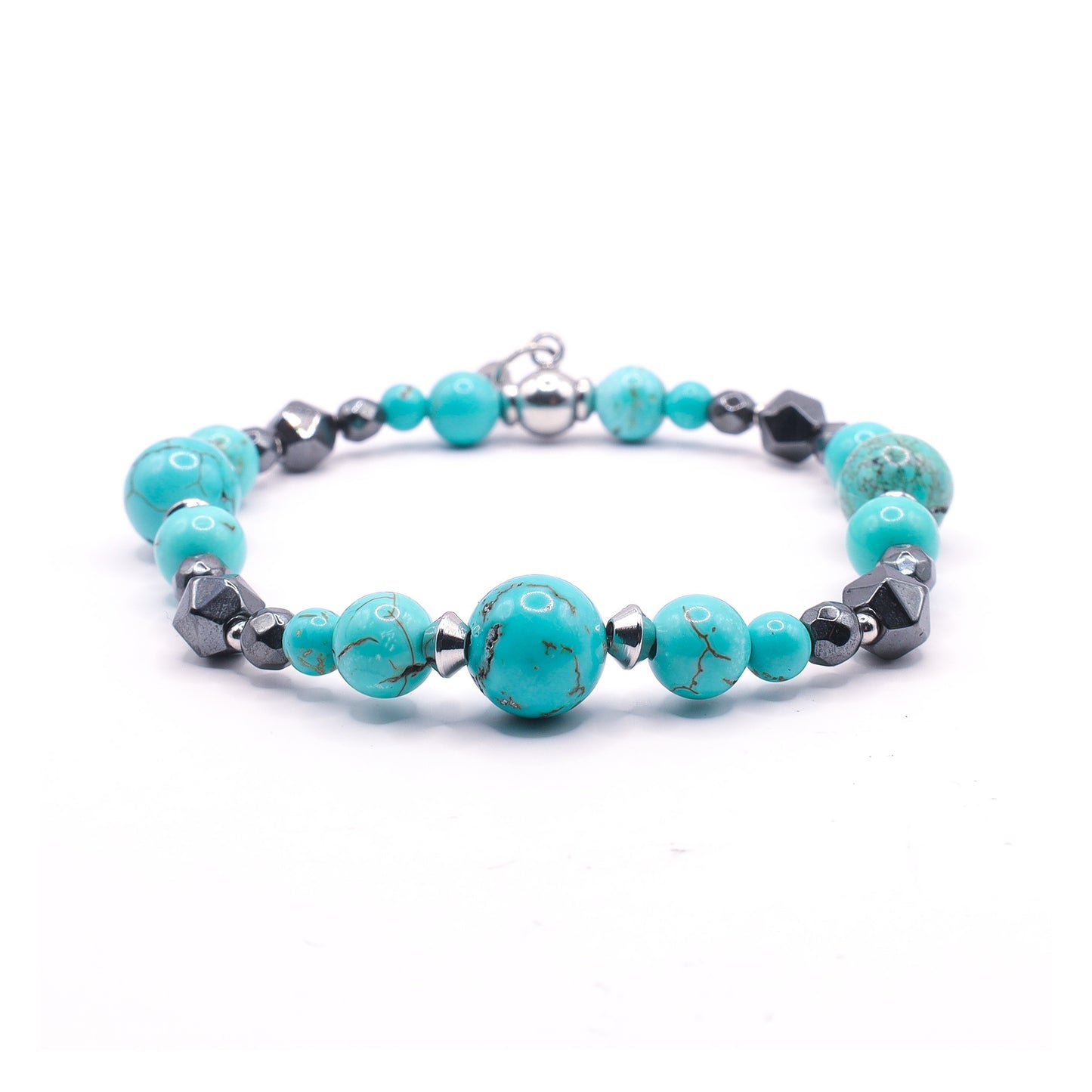 Turqueniet & Hematiet armband