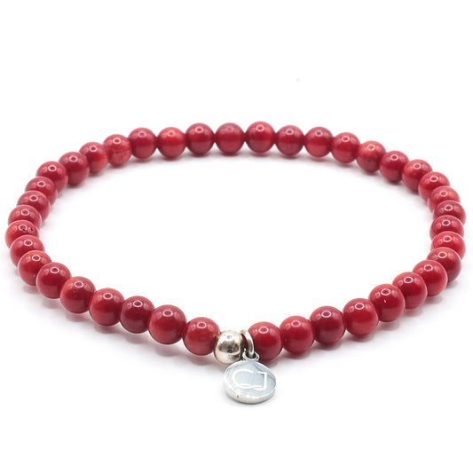 Cornelia Jay Gems (CJ) armband,model ''corsica'', van rode koraal in vrouwencollectie