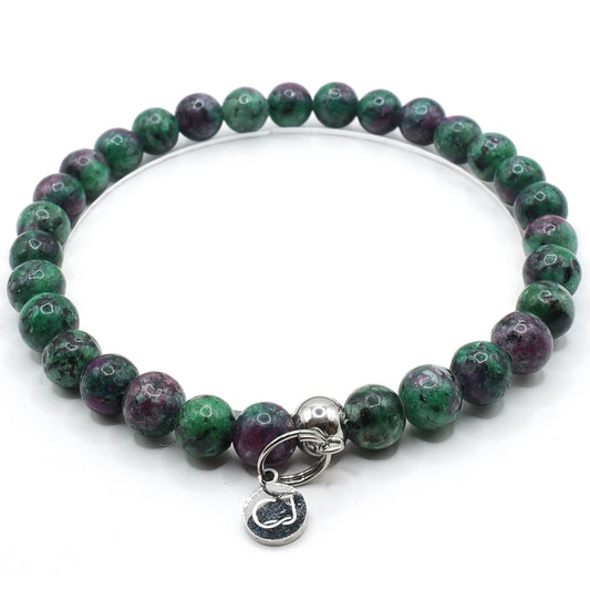 Cornelia Jay Gems (CJ) armband, model ''madurai'', van zoisiet, in collectie vrouw
