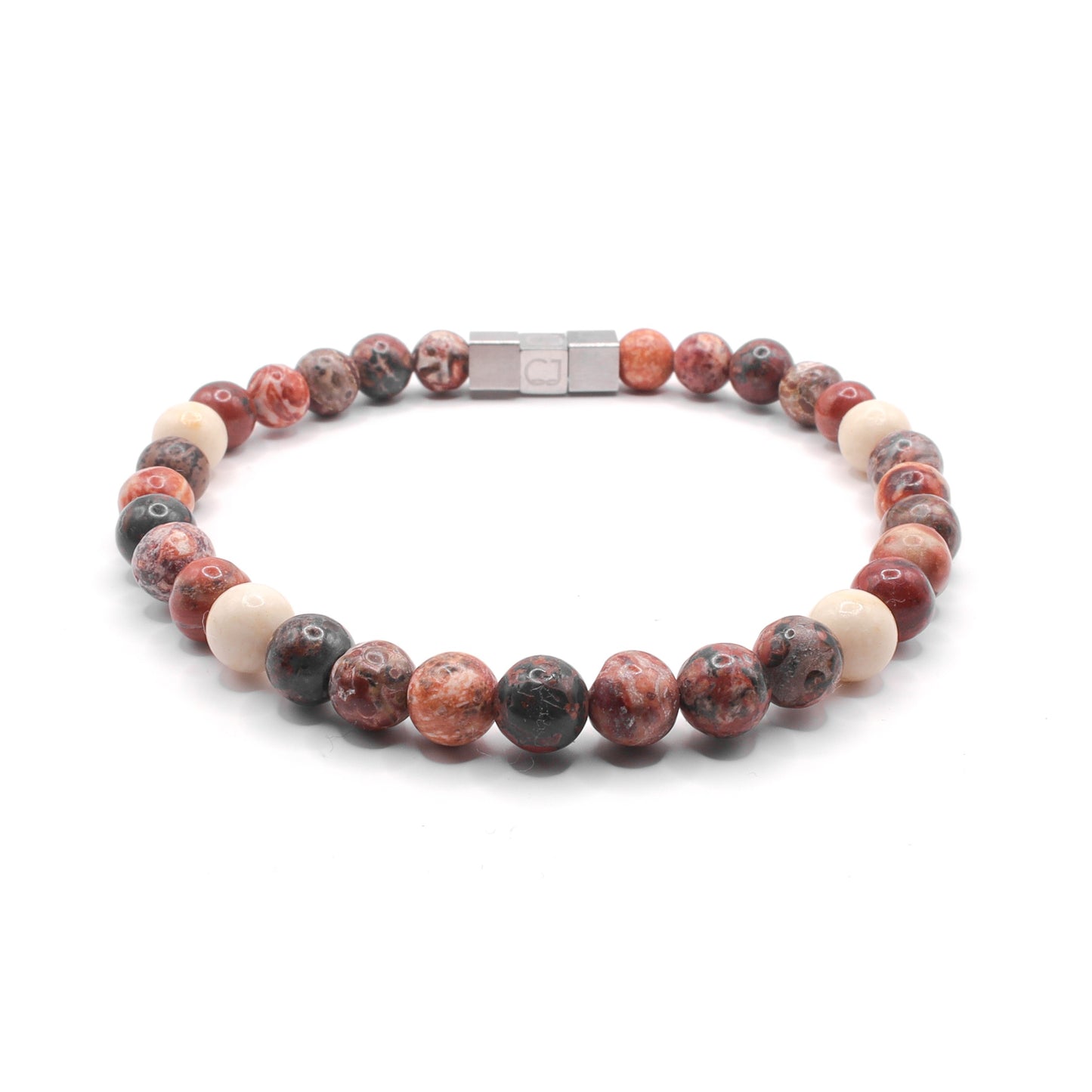 Jaspis riviersteen armband