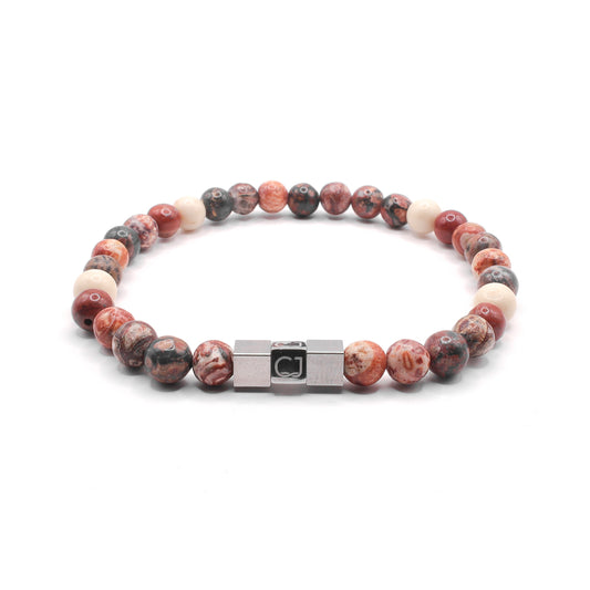 Jaspis riviersteen armband