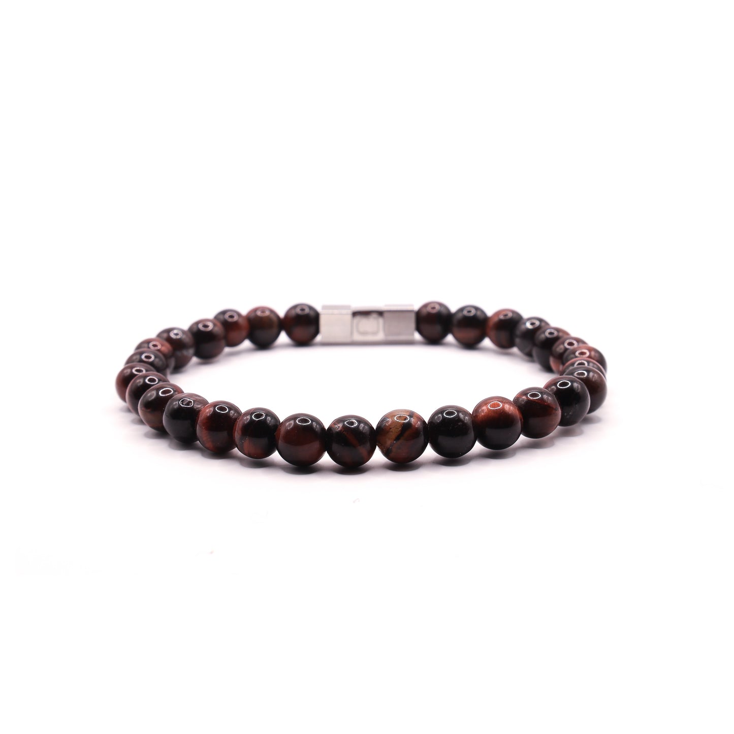 Tijgeroog rood armband