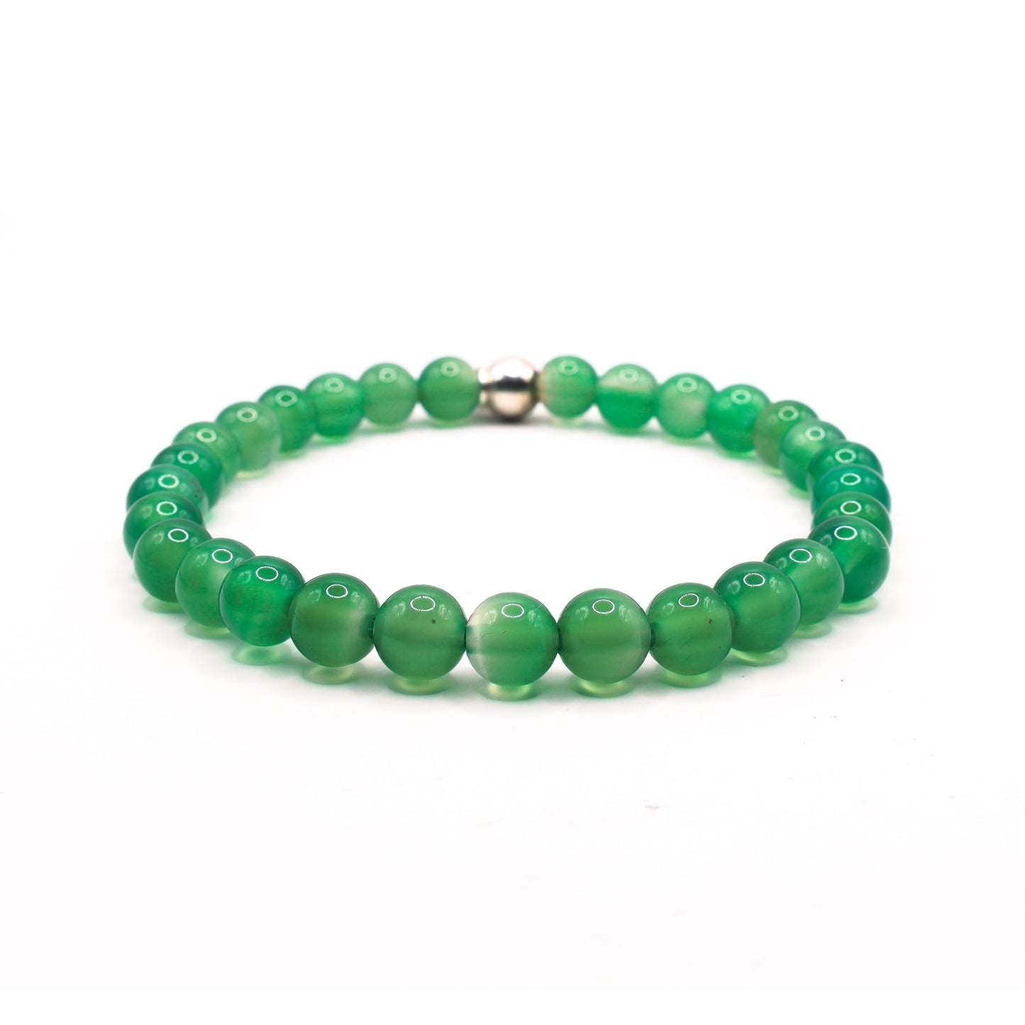 Agaat groene armband