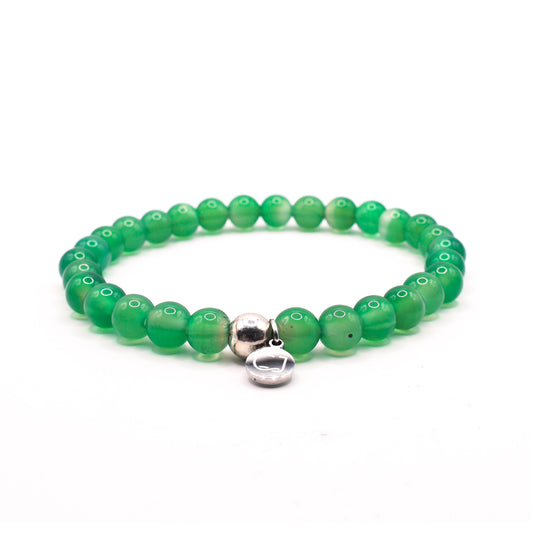 Agaat groene armband