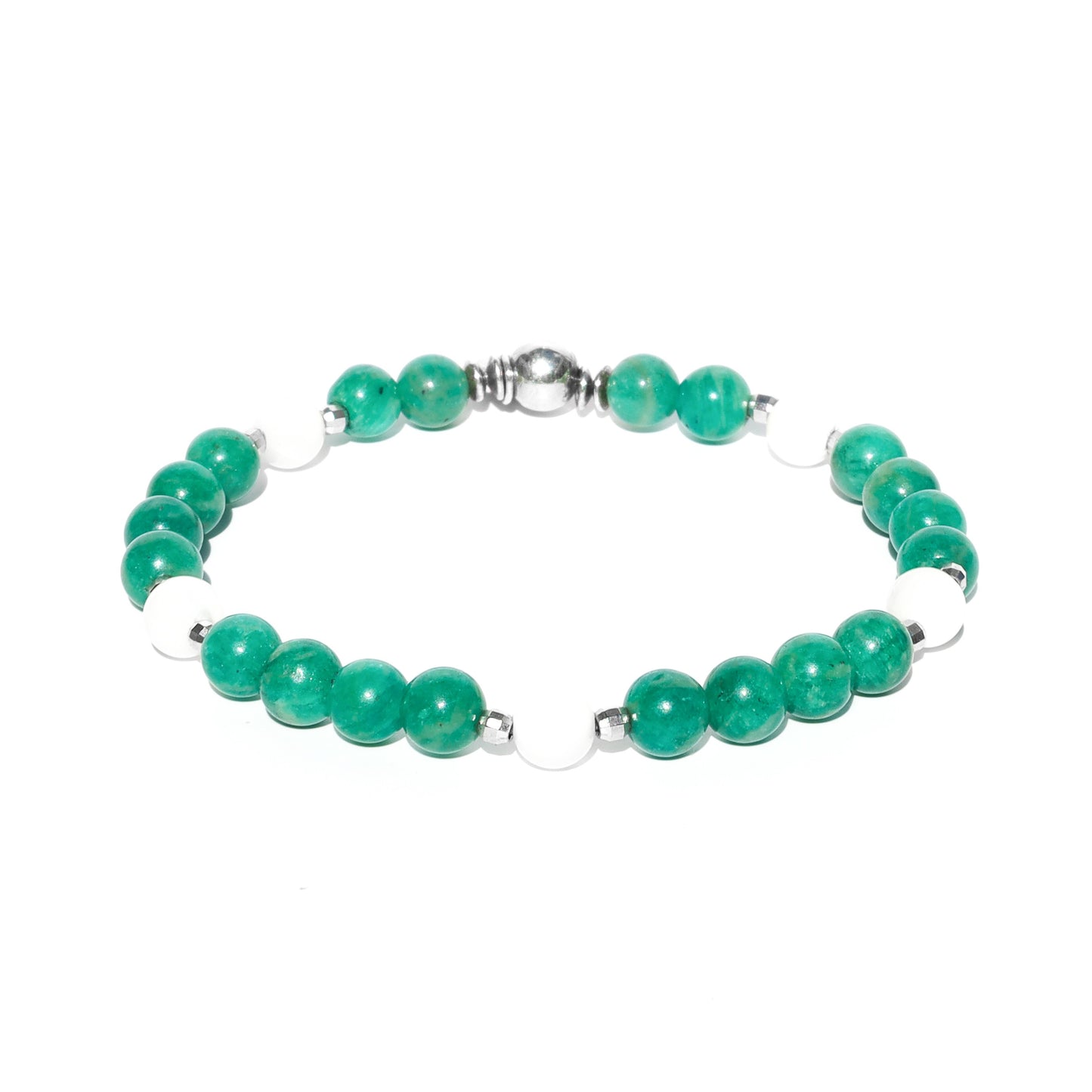 Amazoniet & Parel armband