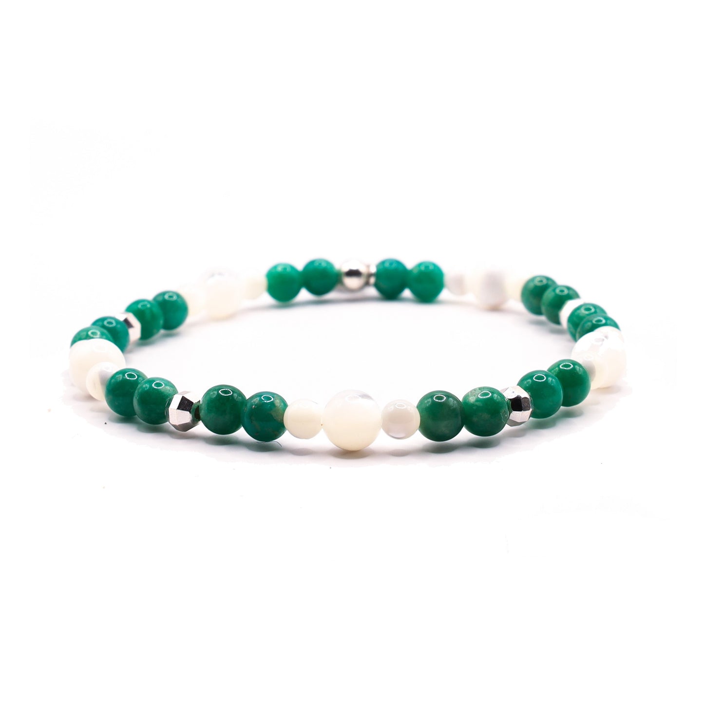 Parel & Amazoniet armband