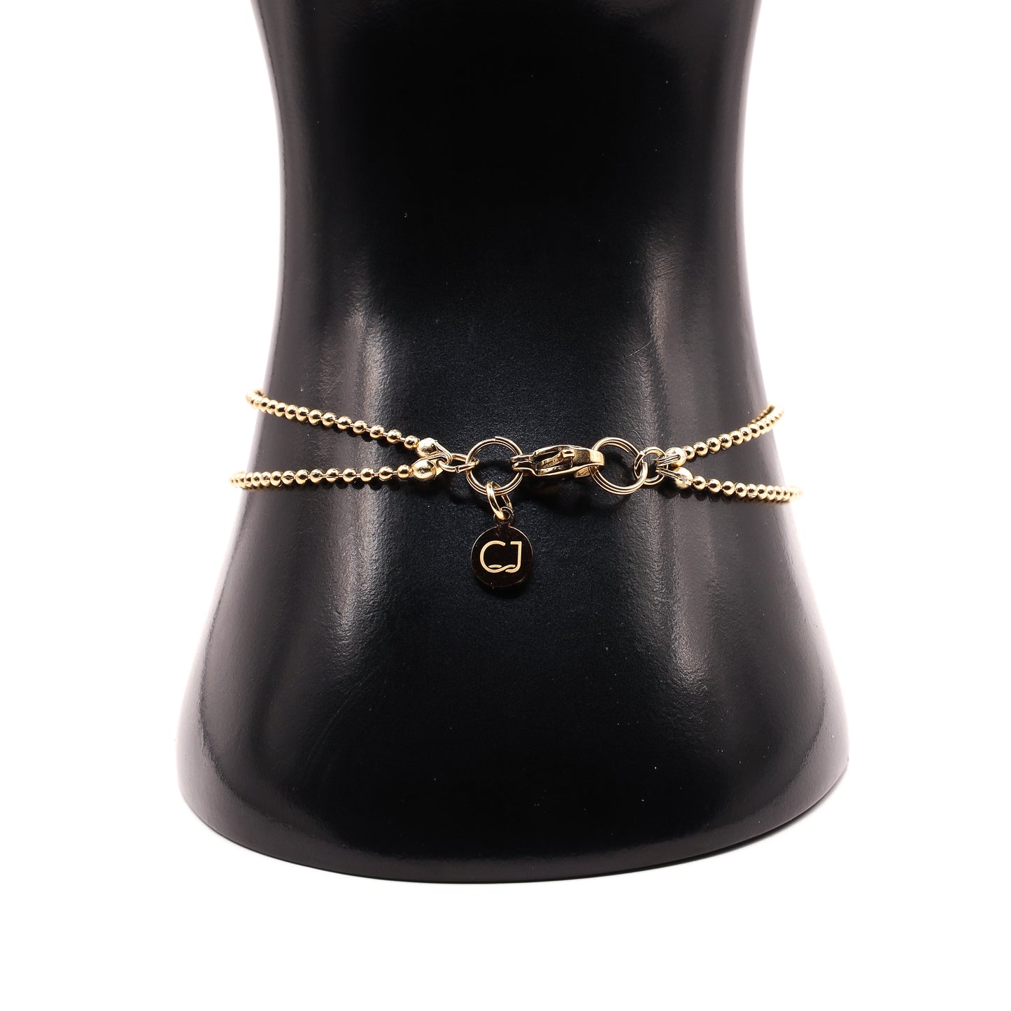 Goud ball chain armband