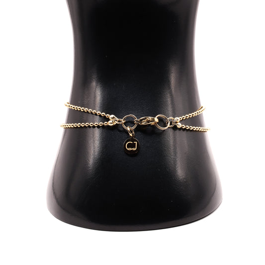 Goud ball chain armband