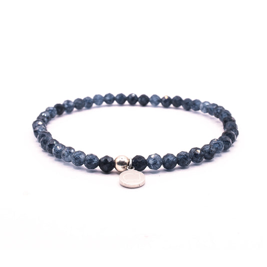 Spinel saffier blauw facet armband