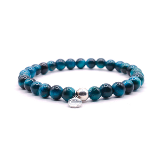 Tijgeroog blauw armband