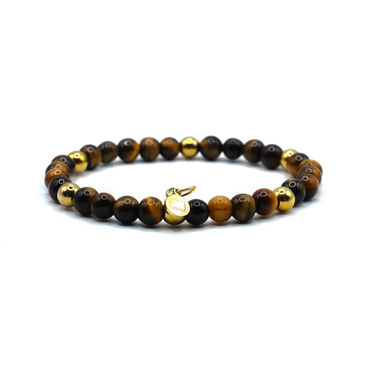 Tijgeroog goud armband