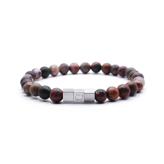 Howliet roodbruin armband