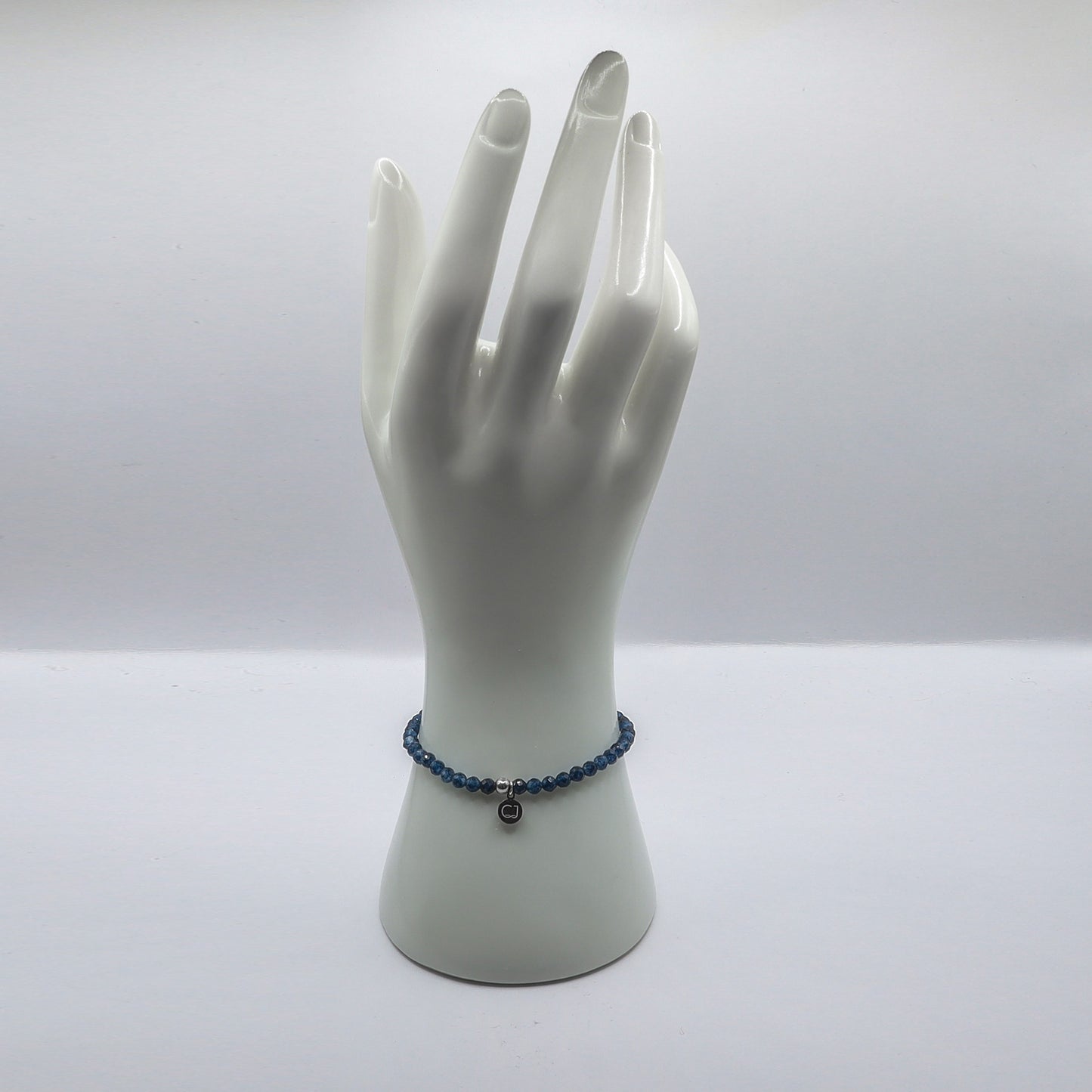 Spinel saffier blauw facet armband